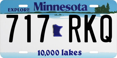 MN license plate 717RKQ