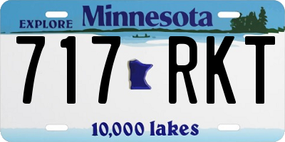 MN license plate 717RKT