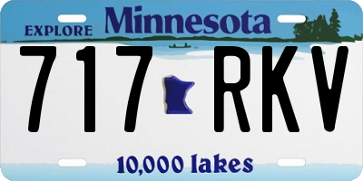 MN license plate 717RKV