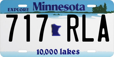 MN license plate 717RLA