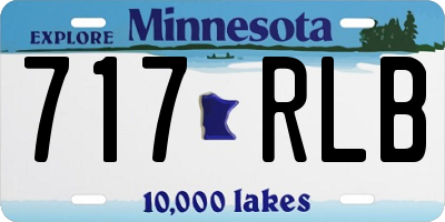 MN license plate 717RLB