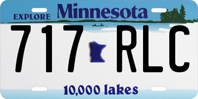 MN license plate 717RLC