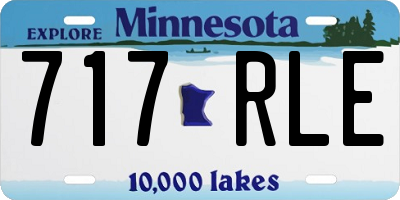 MN license plate 717RLE