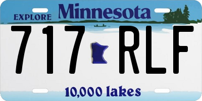 MN license plate 717RLF