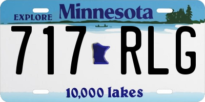MN license plate 717RLG