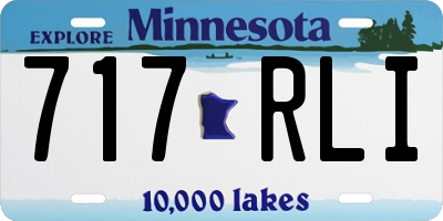 MN license plate 717RLI