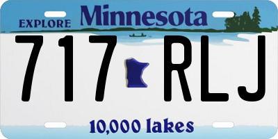 MN license plate 717RLJ
