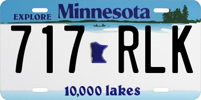 MN license plate 717RLK