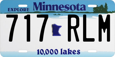 MN license plate 717RLM