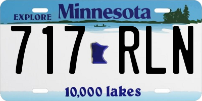 MN license plate 717RLN
