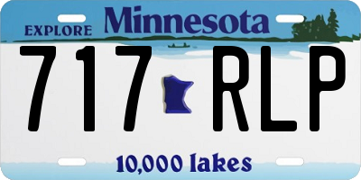 MN license plate 717RLP
