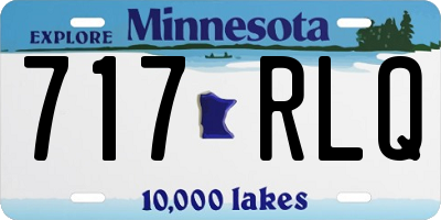 MN license plate 717RLQ