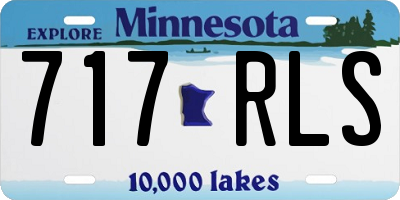 MN license plate 717RLS