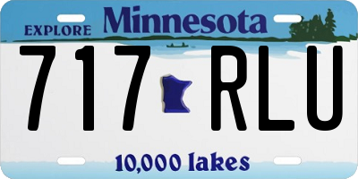 MN license plate 717RLU