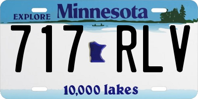MN license plate 717RLV