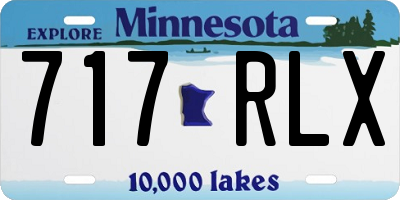 MN license plate 717RLX