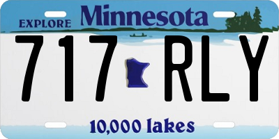 MN license plate 717RLY