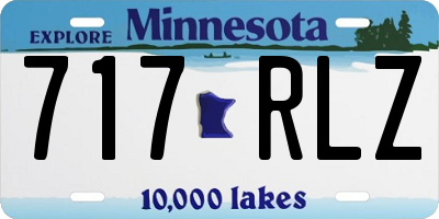 MN license plate 717RLZ