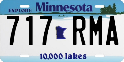 MN license plate 717RMA