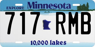 MN license plate 717RMB