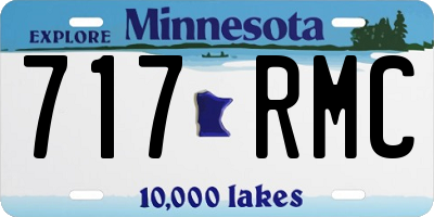 MN license plate 717RMC