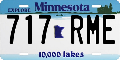 MN license plate 717RME