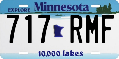 MN license plate 717RMF