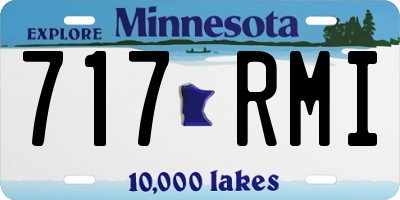 MN license plate 717RMI