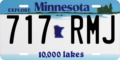 MN license plate 717RMJ