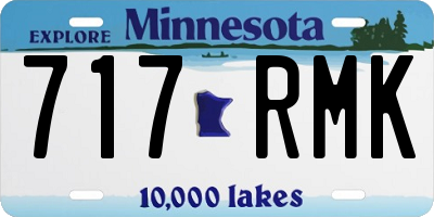 MN license plate 717RMK