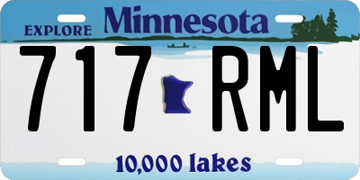 MN license plate 717RML