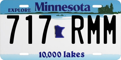 MN license plate 717RMM