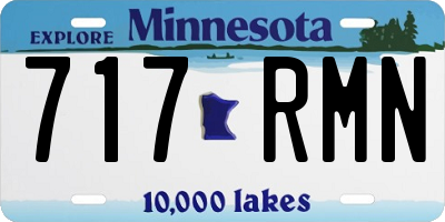 MN license plate 717RMN