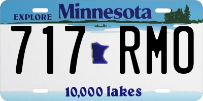 MN license plate 717RMO