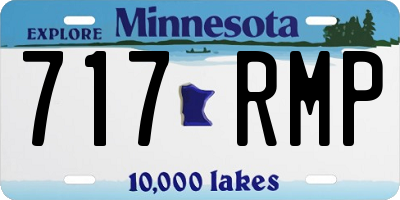 MN license plate 717RMP