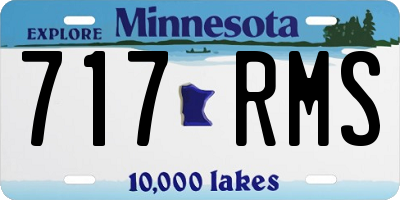 MN license plate 717RMS