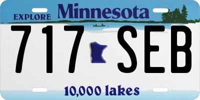 MN license plate 717SEB