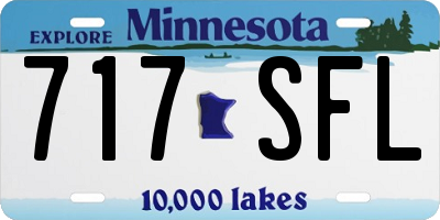 MN license plate 717SFL