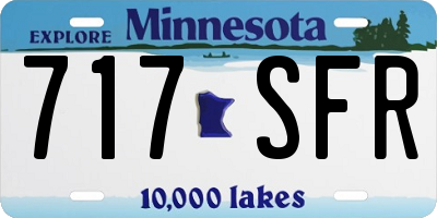 MN license plate 717SFR