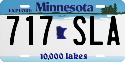 MN license plate 717SLA