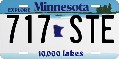 MN license plate 717STE