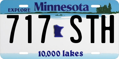 MN license plate 717STH