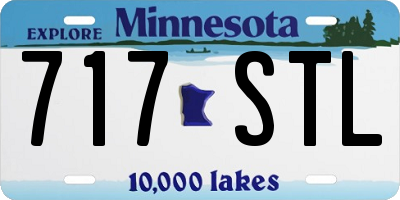 MN license plate 717STL