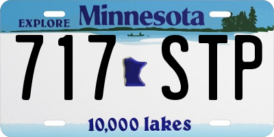 MN license plate 717STP