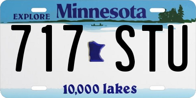 MN license plate 717STU