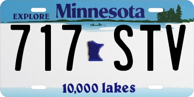 MN license plate 717STV