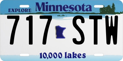 MN license plate 717STW