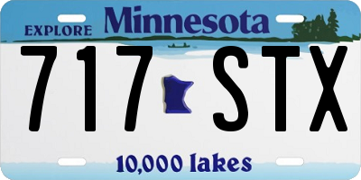 MN license plate 717STX