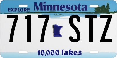 MN license plate 717STZ