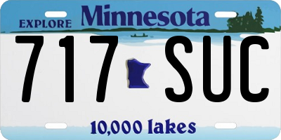 MN license plate 717SUC